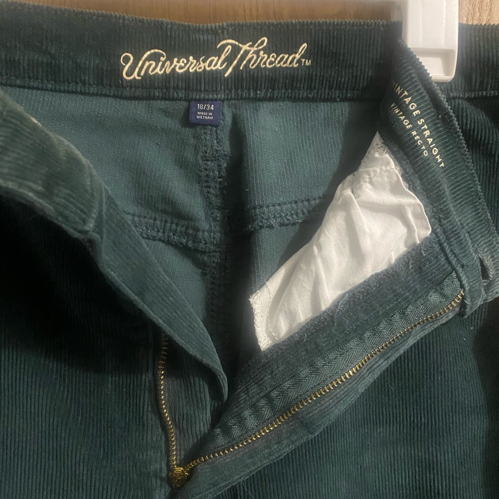 Universal Threads Women’s Corduroy Jeans - Deep Forest Green